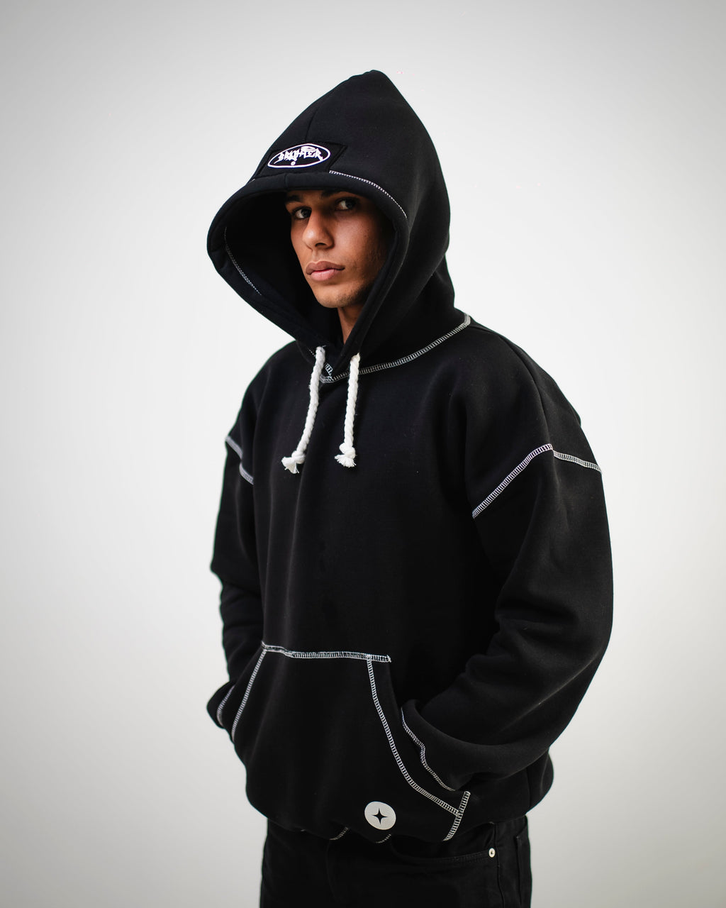 BRIGHTER black hoodie V3