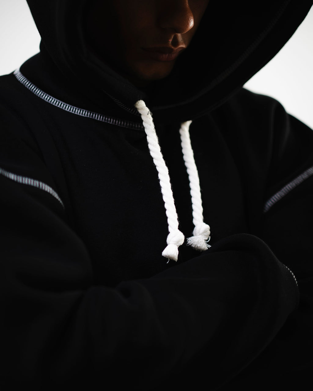 BRIGHTER black hoodie V3