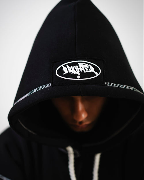 BRIGHTER black hoodie V3