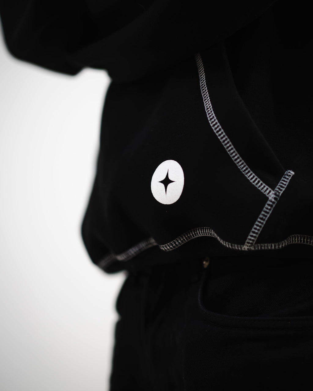 BRIGHTER black hoodie V3