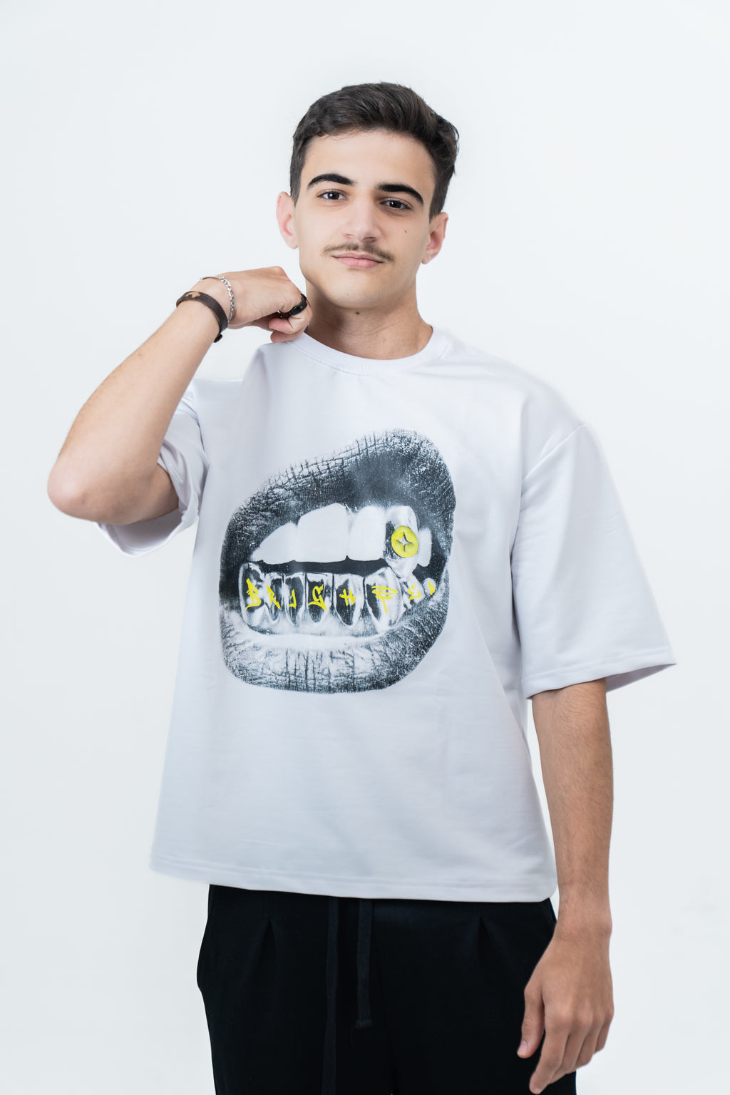 BOXER FIT T-shirt mouth grill unisex