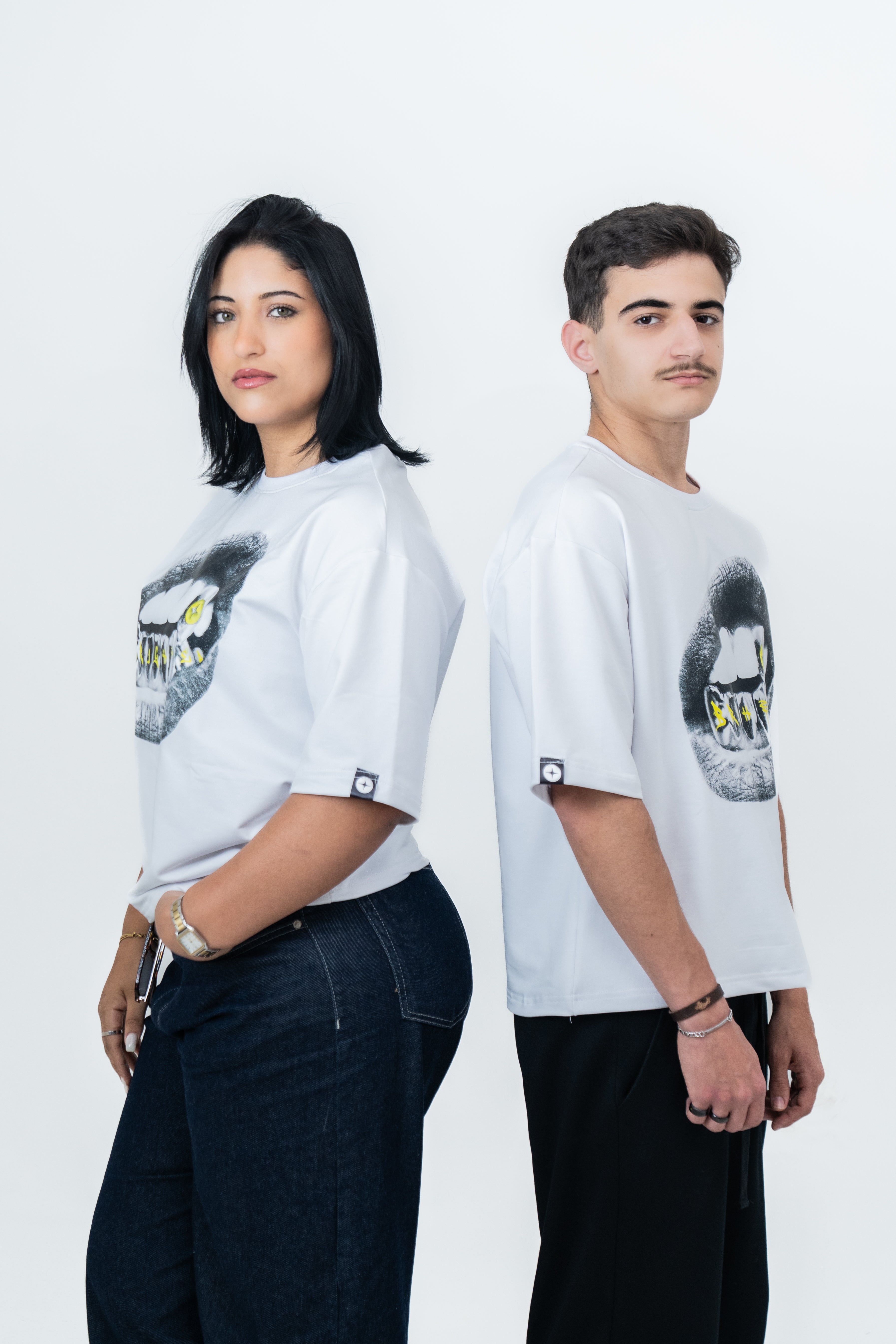 BOXER FIT T-shirt mouth grill unisex